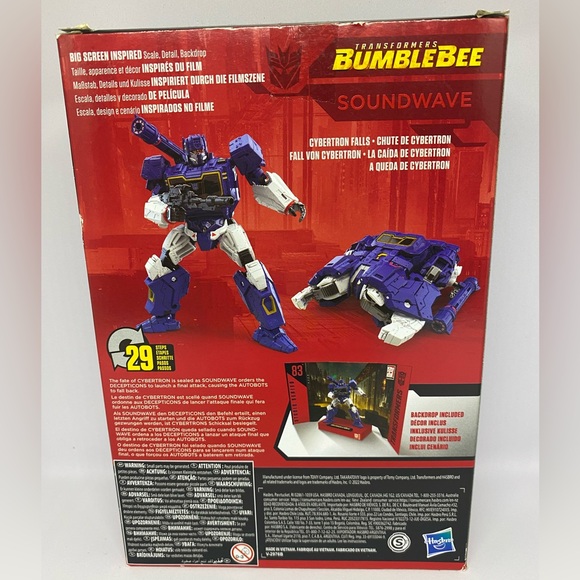 Transformers Studio Series Soundwave Action Figure by Hasbro - Picture 4 of 5